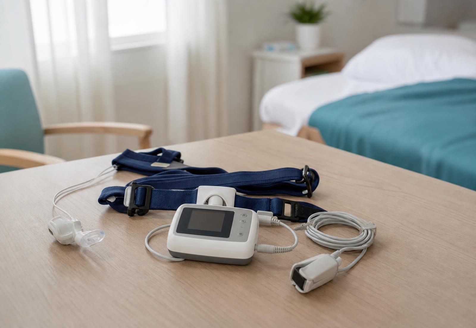 Dispositivo per la terapia CPAP pronto per l'uso.